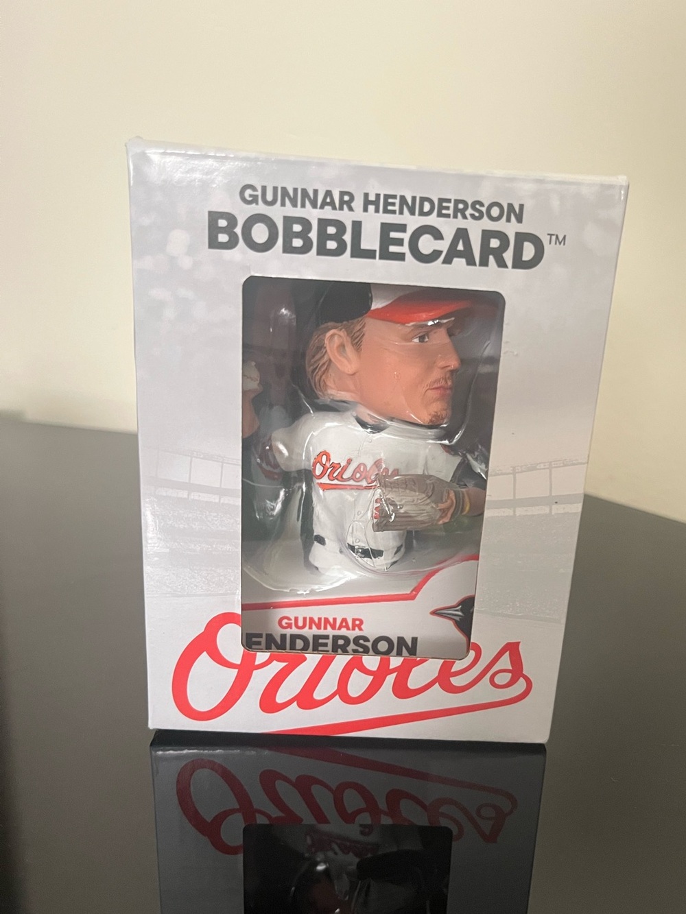 Gunnar Henderson Orioles Bobblecard™ 2026 White and Orange